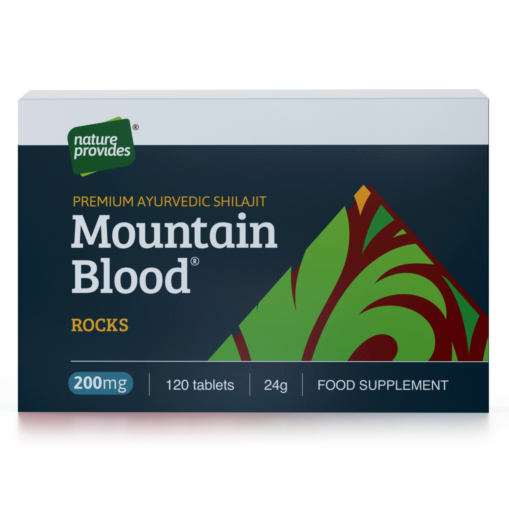 Mountain Blood® Rocks - Premium Ayurvedic Shilajit - 120 x 200mg tablets