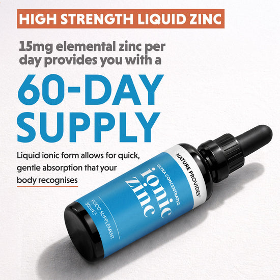 Ionic Zinc Sulphate (15mg) Ultra Concentrated Liquid Zinc - 50ml - Nature Provides