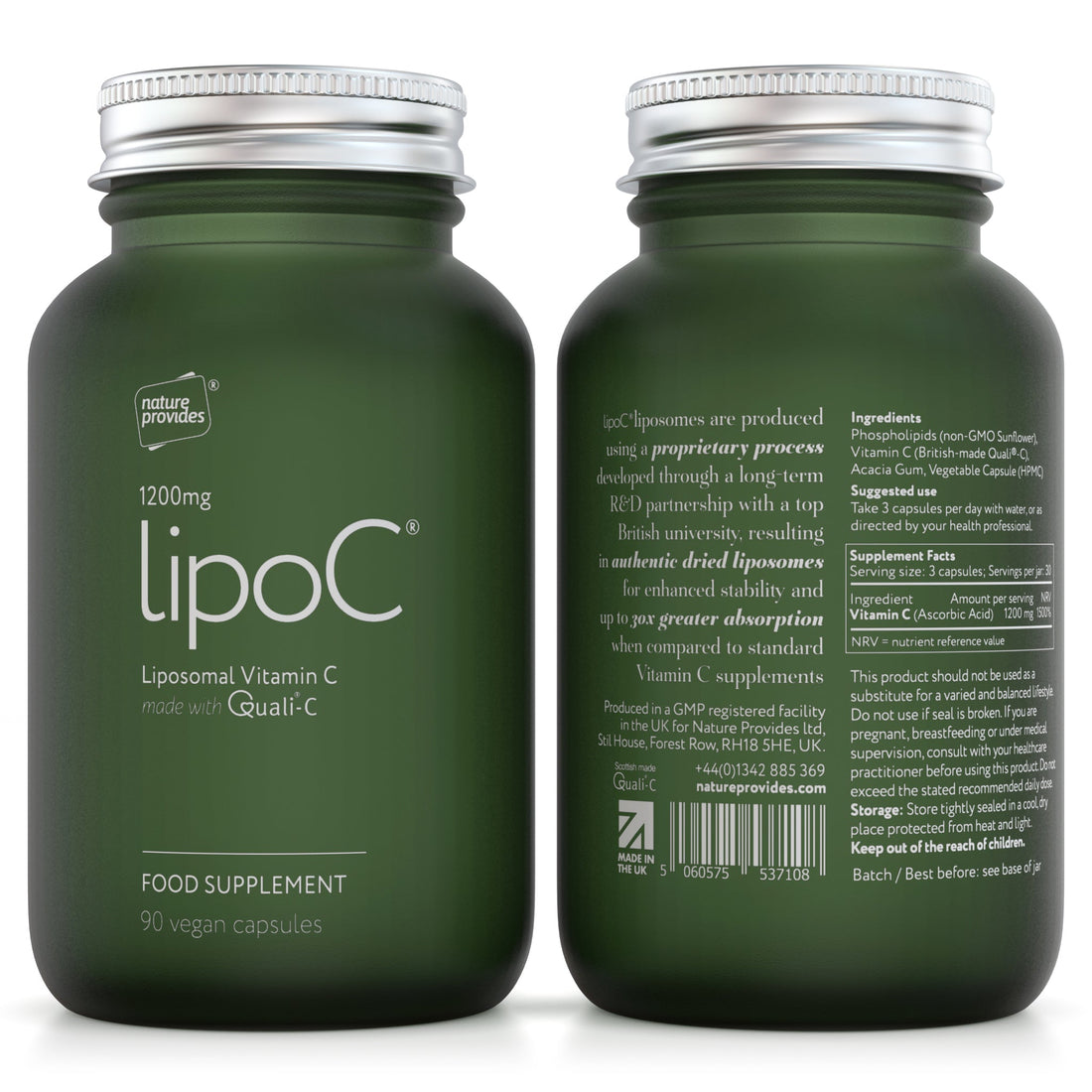 *** NEW! COMING SOON! *** lipoC® 1200mg Liposomal Vitamin C - (90 Capsules) - Nature Provides